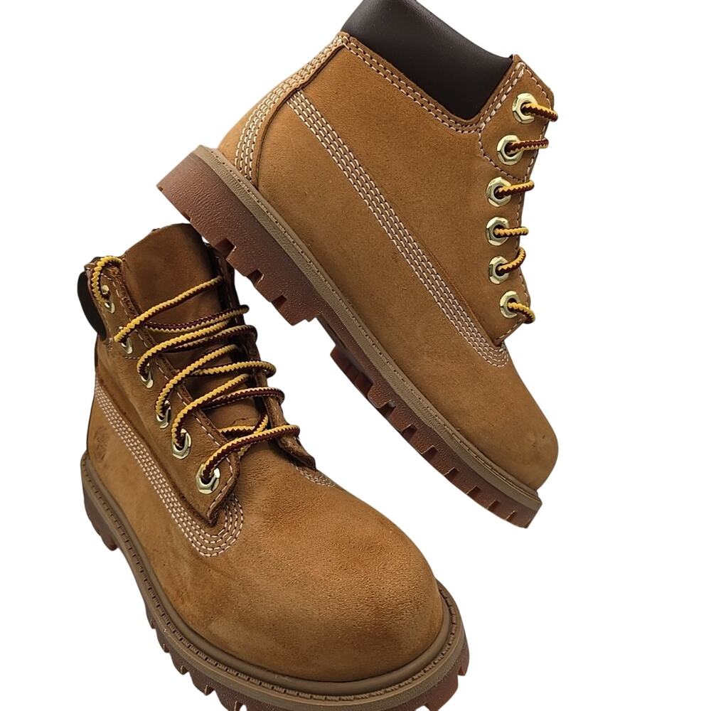 Timberland 6 Inch Premium Boots Kid's Size 11 Youth Classic Wheat Leather Shoes